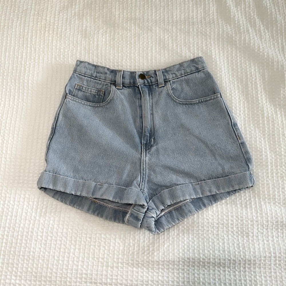 American Apparel jean shorts